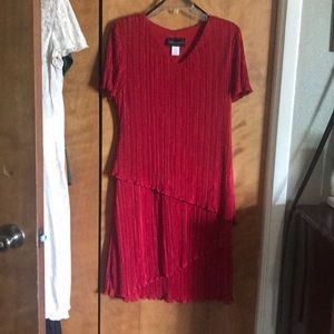 Deep red dress size 12p